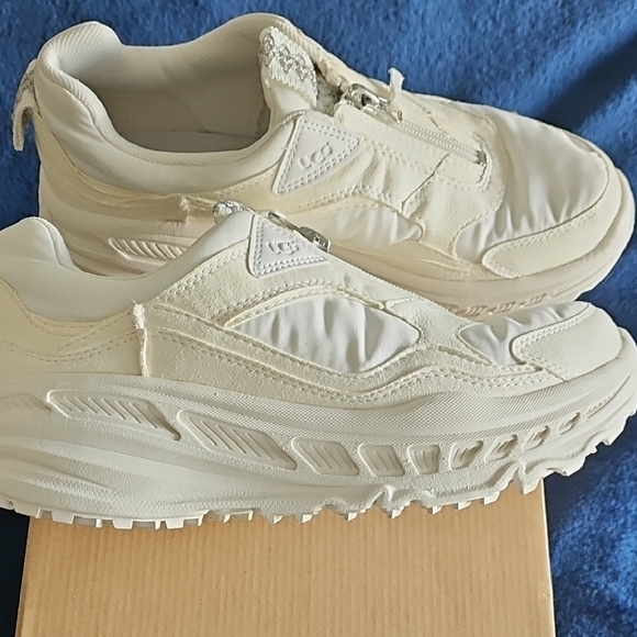 UGG Shoes - UGG CA805 Women's White/Cream Zip Sneakers